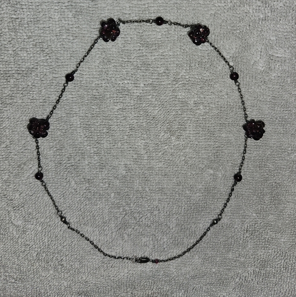 STERLING SILVER WITH BALLS AND BEADS OF GARNETS. GORGEOUS. VINTAGE. PICS 📸 - Picture 5 of 7